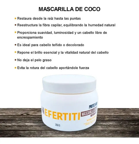 MASCARILLA DE COCO NEFERTITI